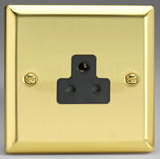 Victorian Brass - Round Pin Sockets with Black Inserts product image