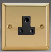 Victorian Brass - Round Pin Sockets with Black Inserts product image 2