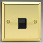 Victorian Brass - Telephone Sockets with Black Inserts product image