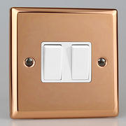 Varilight Copper Light Switches White product image 2