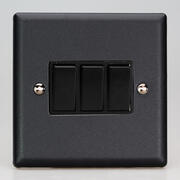 Varilight Matt Black Light Switches product image 3