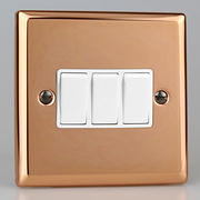 Varilight Copper Light Switches White product image 3