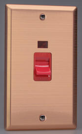 Varilight Brushed Copper - Cooker Switches product image
