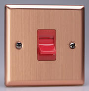 Varilight Brushed Copper - Cooker Switches product image 3
