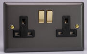 Varilight - Vogue Slate Grey - Sockets product image