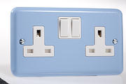 Rainbow Range Switched Sockets - Duck Egg Blue product image