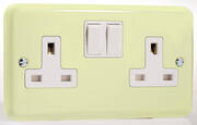 Rainbow Range Switched Sockets - White Chocolate product image