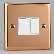 Varilight Copper Light Switches White product image 6