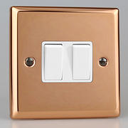 Varilight Copper Light Switches White product image 7
