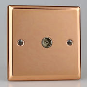Copper TV Coaxial Aerial Socket product image