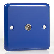 Rainbow Range - TV Coaxial Aerial Socket - Reflex Royal Blue product image