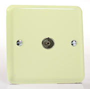 Rainbow Range TV Coaxial Socket - White Chocolate product image