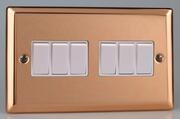 Varilight Copper Light Switches White product image 5