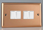 Varilight Copper Light Switches White product image 4
