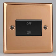 Copper - Black - 3 Pole 10A Fan Isolator Switch product image