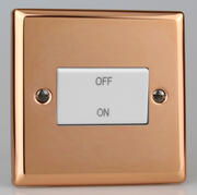 Copper - White - 3 Pole 10A Fan Isolator Switch product image