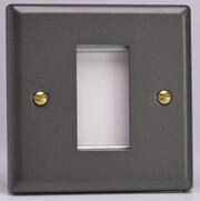 Varilight - Euro Data Grid Plates - Vogue Slate Grey product image