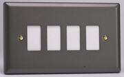 Varilight - PowerGrid Range - Vogue - Slate Grey - Grid Plates - c/w Grid Frame product image 4