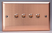 Varilight Brushed Copper - Toggle Light Switches product image 4