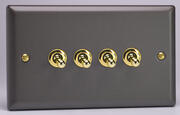 Varilight - Toggle Switches - Vogue Slate Grey product image 4