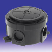 20 Amp Wiska 304 Round Junction Box - 82mm x 57mm - Black -  - IP66/67 product image