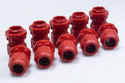 Wiska 20mm IP68 Compression Gland c/w Locknut - Red (10 Pack) product image