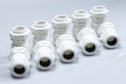 Wiska - 20mm IP68 Compression Gland c/w Locknut - White (10 Pack) product image