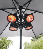 Forum - 4 Head Infrared Parasol Heater - Black product image