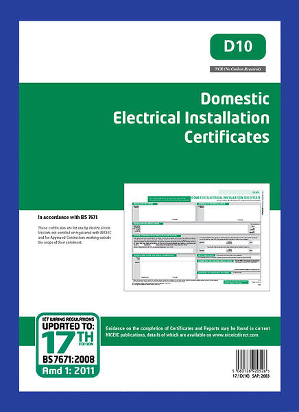 Electrical Minor Works Certificate Template