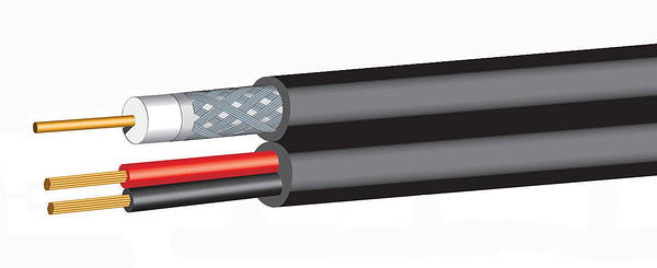 RG59 Coaxial Cable + 2 Core Power (Shotgun) CCTV Cable