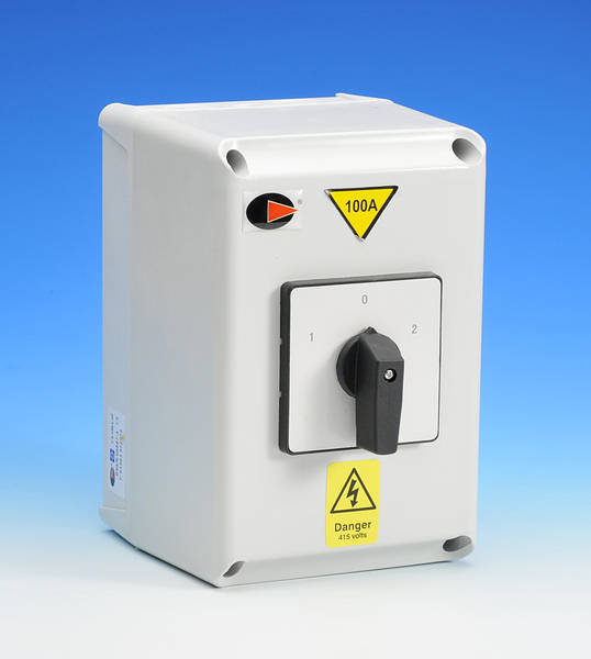 Single phase shop changeover switch