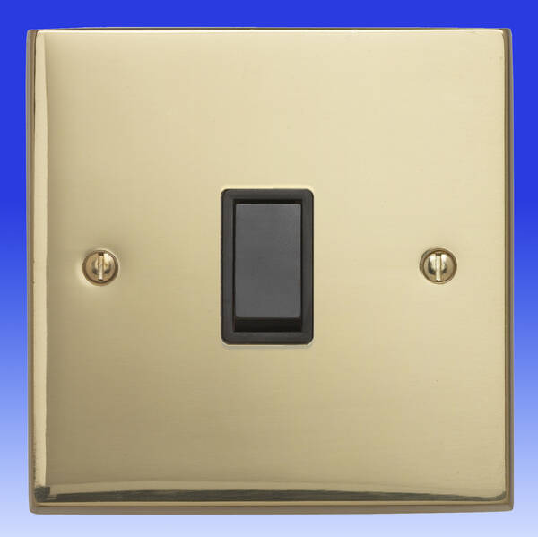 1 Gang 2 Way Light Switch - Edwardian Brass | Contactum_Edwardian (3712EBB)