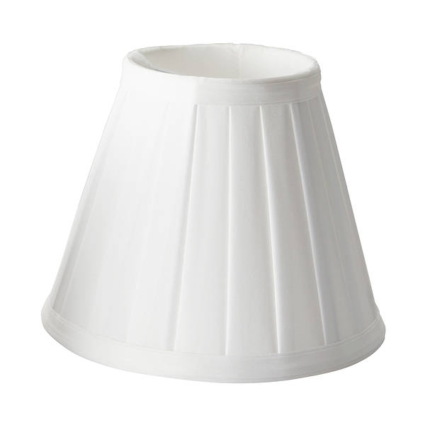 Clip Shades Pleated White Candle Shade, Small White Ceiling Lamp Shades Uk