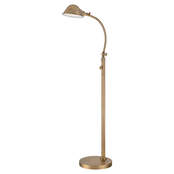 Thompson LED Floor Lamp - Aged Brass | Quoizel (QZ/THOMPSON/FLAB)