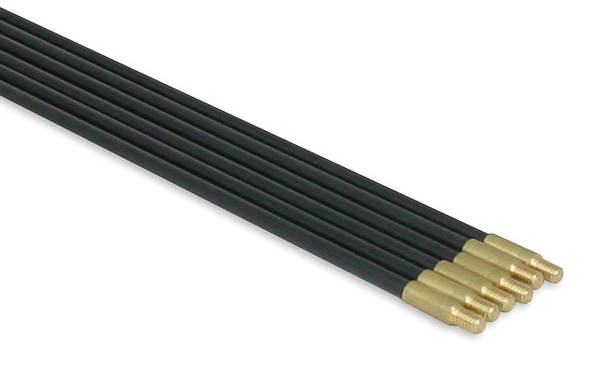 5 x 1m Adoxim 6mm Super Rod Replacement Rods - Black