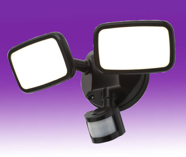 Twin Spots with Security PIR Passive Infra Red Sensors PIRs