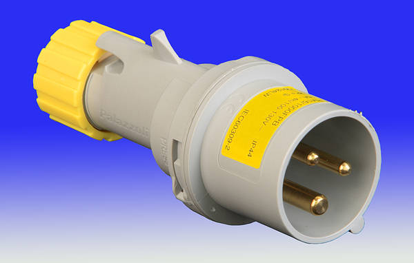 110v 16 Amp 3 Pin Plug Yellow, Uk 110v Plug Wiring Diagram