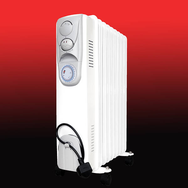 2kW Oil Filled Electric Radiator c/w Timer Eterna (OILHT211T)