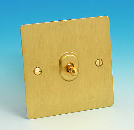 switch light toggle loading brushed intermediate gang brass