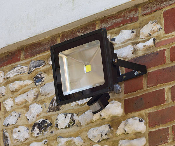 50w LED Floodlight Warm White c w PIR