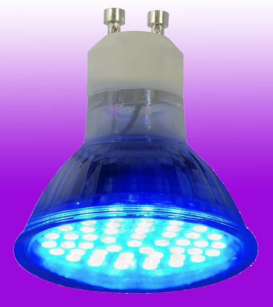 4 Watt GU10 High LED 240v - Blue | LEDlite (LTSMD4B)