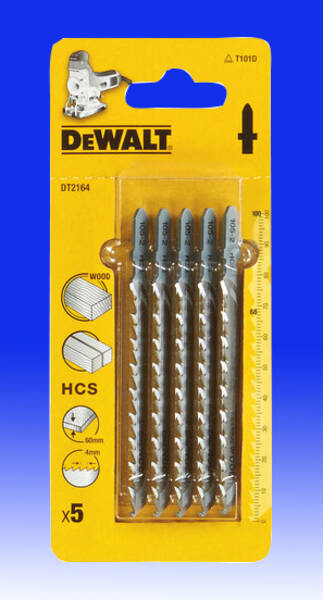100mm 4.0tpi Jigsaw Blades (T101D) Pack of Dewalt (DT2164-QZ)
