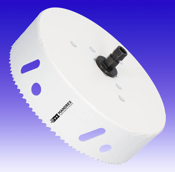 MOLLOM (254mm | 10") HSS M42 With 8% Cobalt BI-Metal Hole Saw With 2 Pilot Drill Bits & Arbor Smooth Cutting For PVC,Drywall,Wood,Plastic,Gypsum Board, Rubber