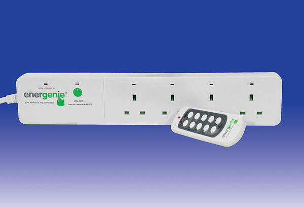 4 Way Trailing Extension Socket with Remote Control c/w Lead