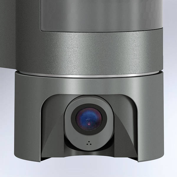 Outdoor wall shop light with camera