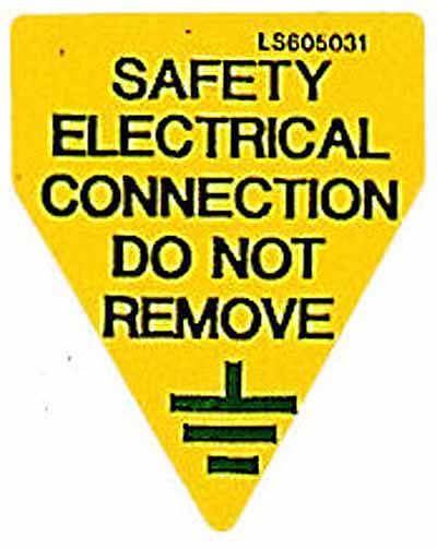 Electrical Warning Stickers Safety Connection Do Not Remove & RCD Consumer Unit 
