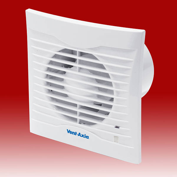 Vent Axia Silhouette 100ht 4 100mm Extractor Fan Timer Humidity 454057b - Vent Axia Bathroom Fan Installation