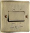 All Antique Brass Fan Controls - 3 Pole Fan Isolator Switches product image