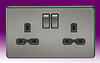 All Twin Switched Sockets - Black product image