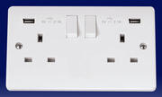 Click Mode Twin Sockets - White product image 2